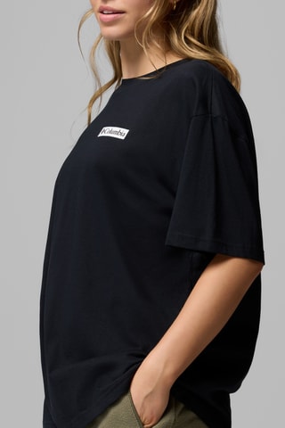 Biologisch Katoenen Oversized T-shirt Rolling Bend™ - Zwart