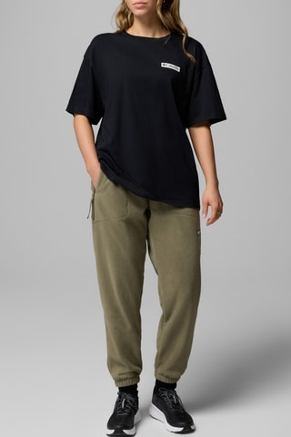 Biologisch Katoenen Oversized T-shirt Rolling Bend™ - Zwart