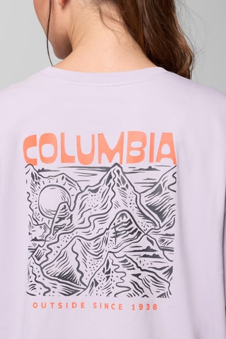 Biologisch Katoenen T-shirt Rolling Bend™ - Lichtpaars en Zwart