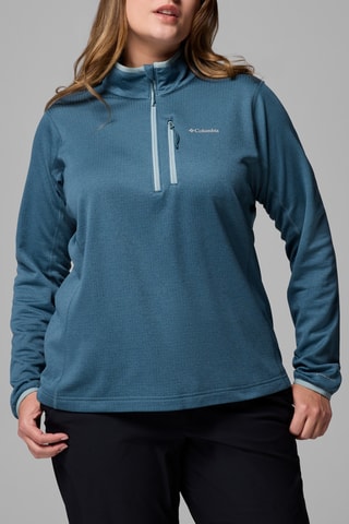 Fleece Sweater Essential Hike™ - Pauwblauw