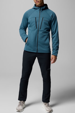 Fleece Jasje met Capuchon Artic Crest™ - Pauwblauw
