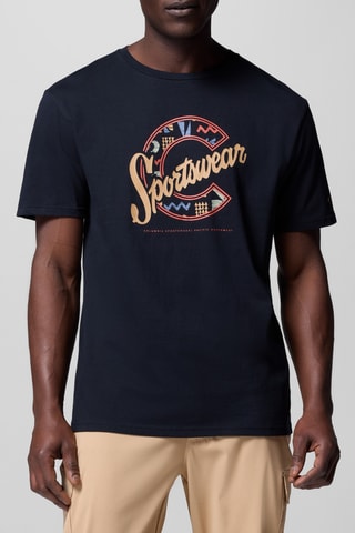 Biologisch Katoenen T-shirt Rapid Ridge™ - Zwart