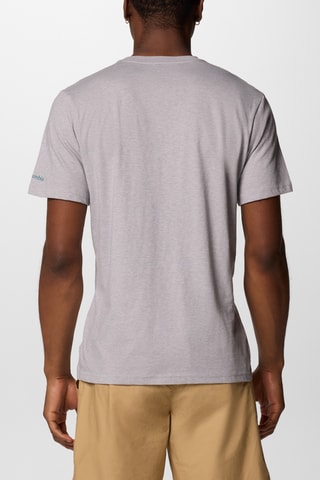 Biologisch Katoenen T-shirt Rapid Ridge™ - Gemêleerd Grijs en Hemelsblauw