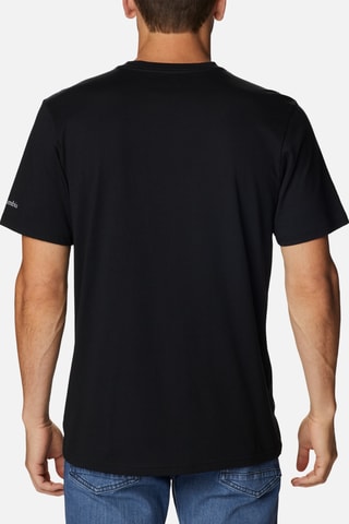 Biologisch Katoenen T-shirt Path Lake™ - Zwart en Donkergrijs