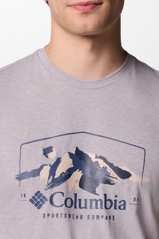 Biologisch Katoenen T-shirt Path Lake™ - Lichtgrijs