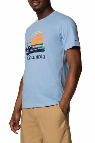 Biologisch Katoenen T-shirt Path Lake™ - Blauw