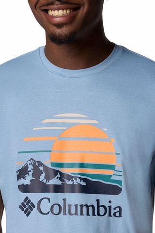 Biologisch Katoenen T-shirt Path Lake™ - Blauw