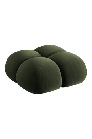 Pouf Loretto - Vert - Toucher velours