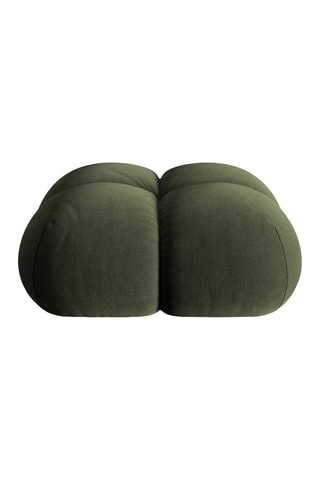 Pouf Loretto - Vert - Toucher velours