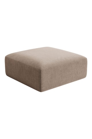 Pouf Campi - Beige foncé - Toucher velours