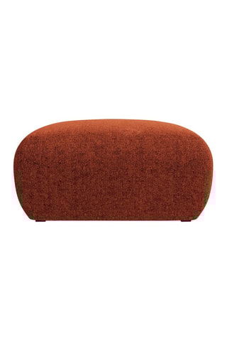 Pouf Nolio - Rouge brique - En tissu chenille
