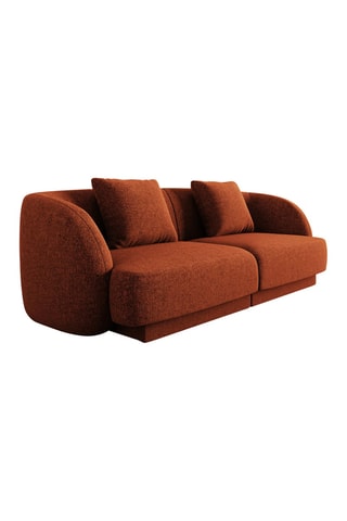 Canapé Tulum - Rouge brique - 2 places - En polyester