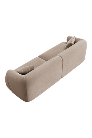 Canapé modulaire Campi - Beige foncé - 4 places - En polyester