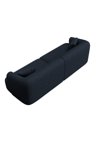 Canapé modulaire Campi - Bleu roi - 4 places - En tissu chenille