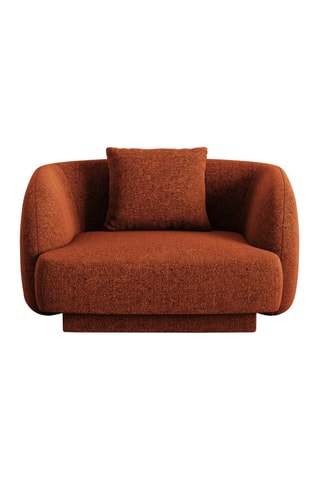 Fauteuil Tulum - Terracotta - Tissu chenille