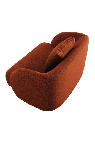 Fauteuil Tulum - Terracotta - Tissu chenille