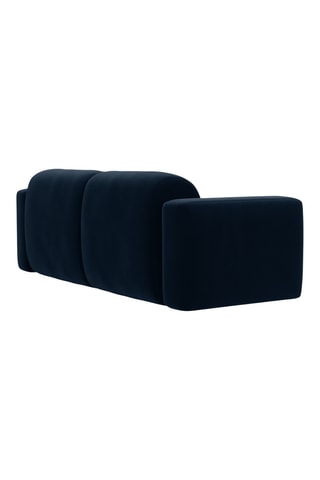 Canapé Strino - Bleu roi - 3 places - En tissu velours