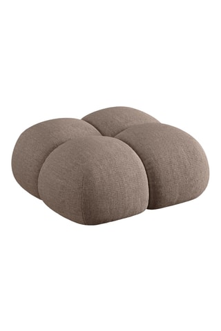 Pouf Loretto - Marron - En tissu