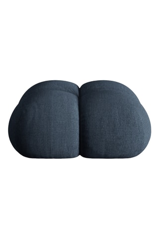 Pouf Loretto - Bleu foncé - En tissu