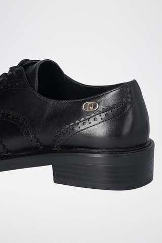 Richelieus en cuir Elisa - Noir