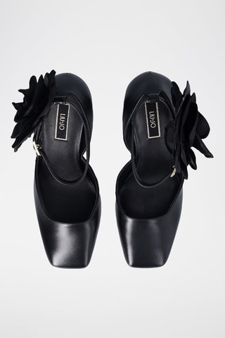 Sandales à talons en cuir Jennifer - Noir