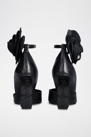 Sandales à talons en cuir Jennifer - Noir