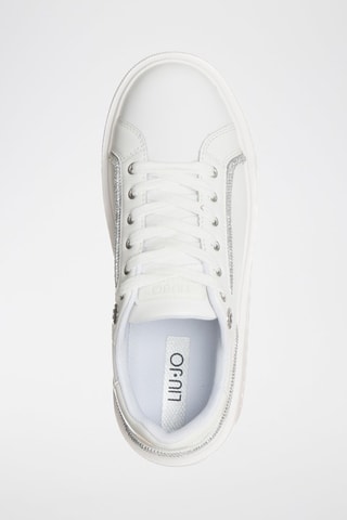 Baskets plateformes en cuir Kylie - Blanc