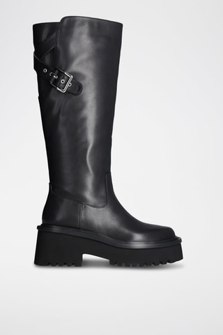 Bottes en cuir de taureau Flair - Noir