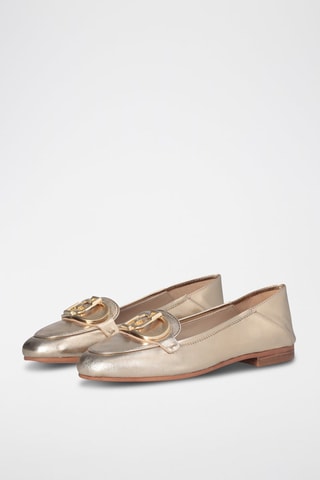 Mocassins en cuir de mouton Emel - Doré