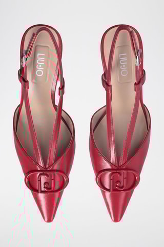 Escarpins en cuir de chèvre - Rouge