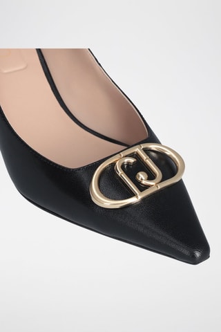 Escarpins en cuir de chèvre Gemy - Noir