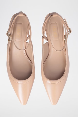 Escarpins en cuir de chèvre Gemy - Beige