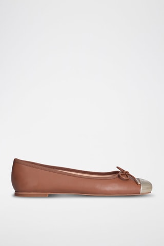 Ballerines en cuir Dafne - Marron