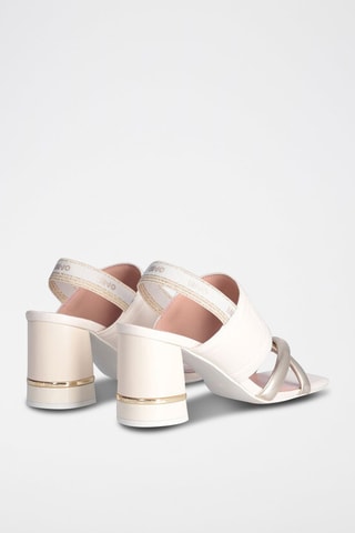 Mules à talons Nice - Ecru