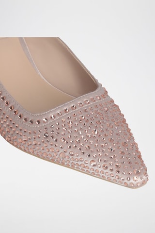 Mules à talons Gemy - Rose poudré