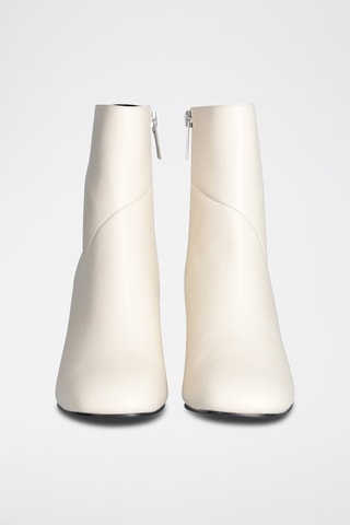 Bottines en cuir -  Ivoire