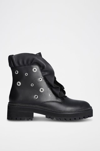 Bottines en cuir - Noir