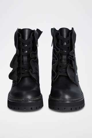 Bottines en cuir - Noir