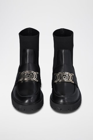 Bottines en cuir Cora - Noir