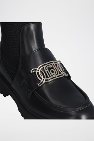 Bottines en cuir Cora - Noir