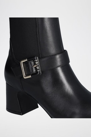 Bottines en cuir - Noir