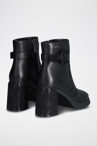 Bottines en cuir - Noir