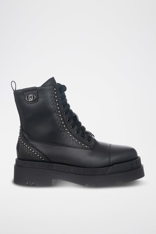 Bottines en cuir - Noir