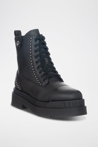 Bottines en cuir - Noir