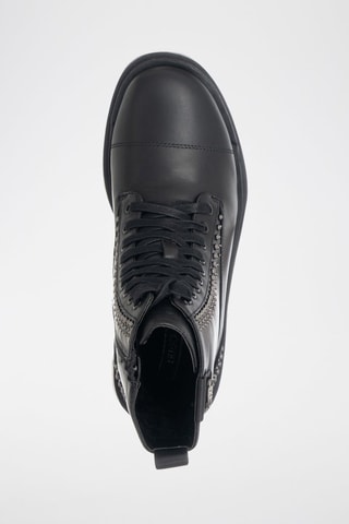 Bottines en cuir - Noir