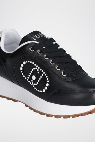 Baskets en cuir Lolo - Noir