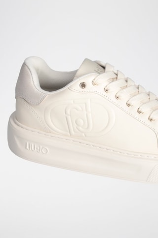 Baskets plateformes en cuir Kylie - Ivoire