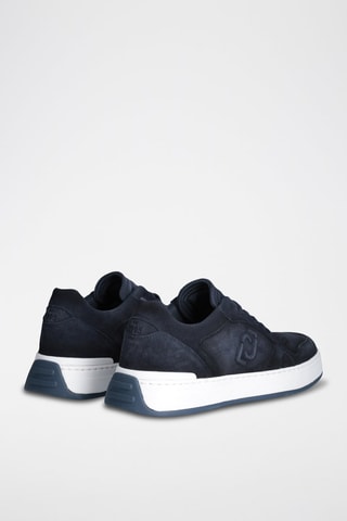 Baskets en cuir - Bleu marine