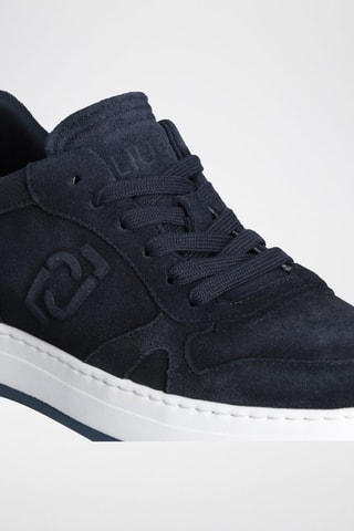 Baskets en cuir - Bleu marine