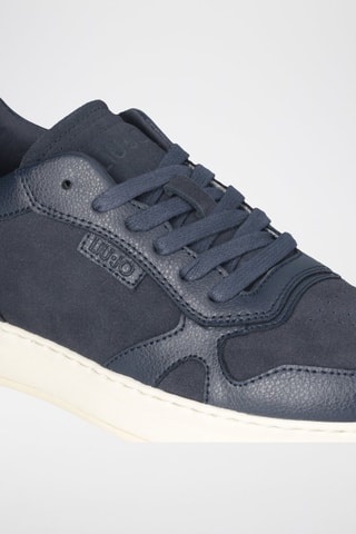 Baskets en cuir - Bleu marine